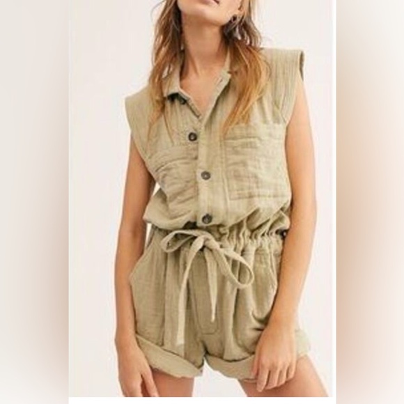 Free People Pants - FREE PEOPLE FP One Kalahari Coverall Textured Summer classic Romper S